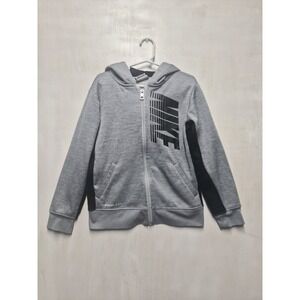 Nike Dri-Fit Boys Zip-Up Hooded Jacket Size 7/L 6-7 Year Olds